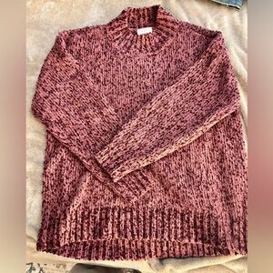 LOFT Chenille Sweater - Deep Pink